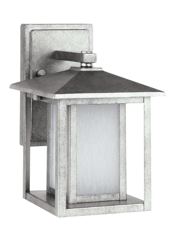 Generation Lighting Hunnington Small LED Outdoor Wall Lantern Weathered Pewter