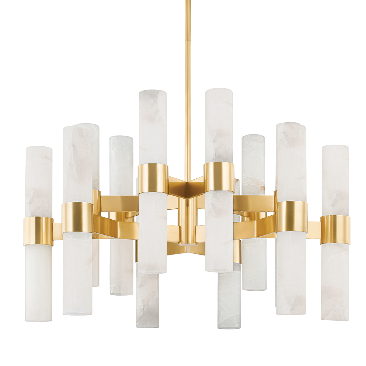 Hudson Valley Stowe 24-Light Chandelier Aged Brass