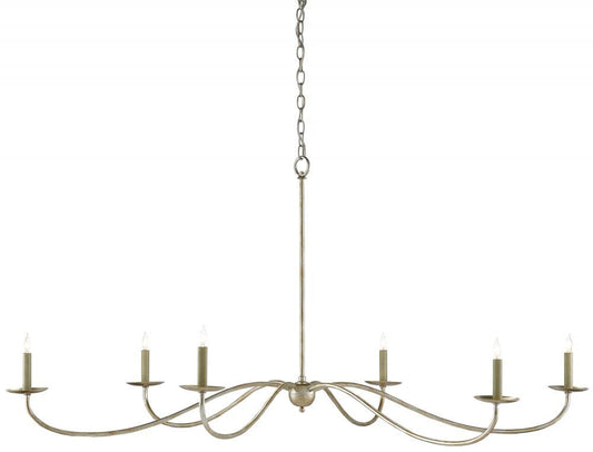 Saxon Large Silver Chandelier Currey and Company 9000-0055