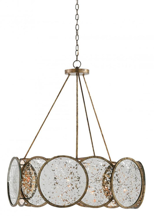Oliveri Bronze Chandelier Currey and Company 9000-0277