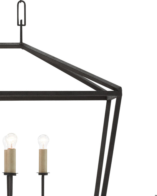 Denison Rectangular Black Lantern Currey and Company 9000-0289
