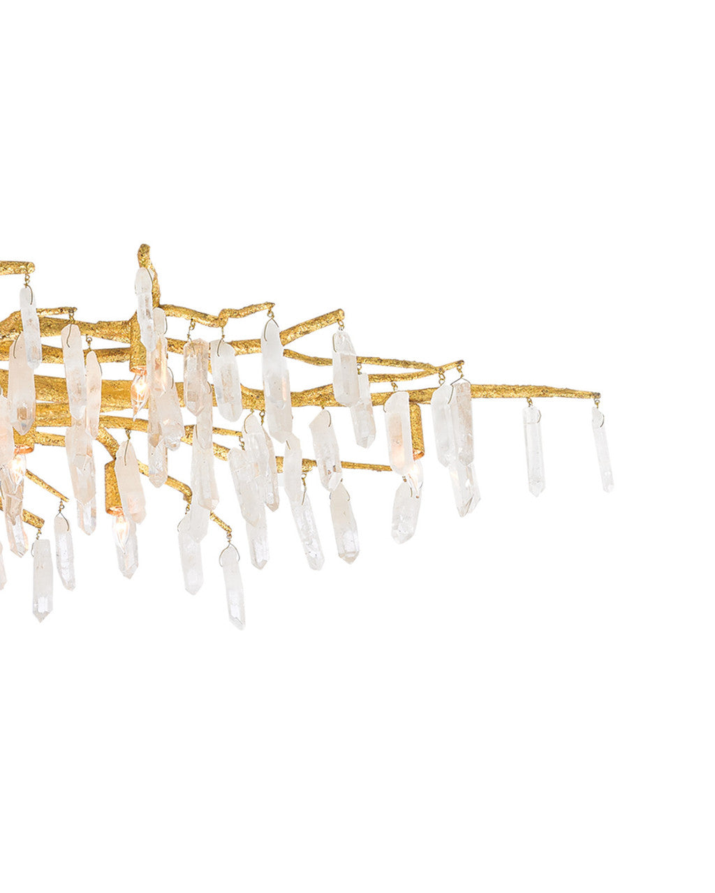 Forest Light Gold Semi-Flush Mount Currey and Company 9000-0423