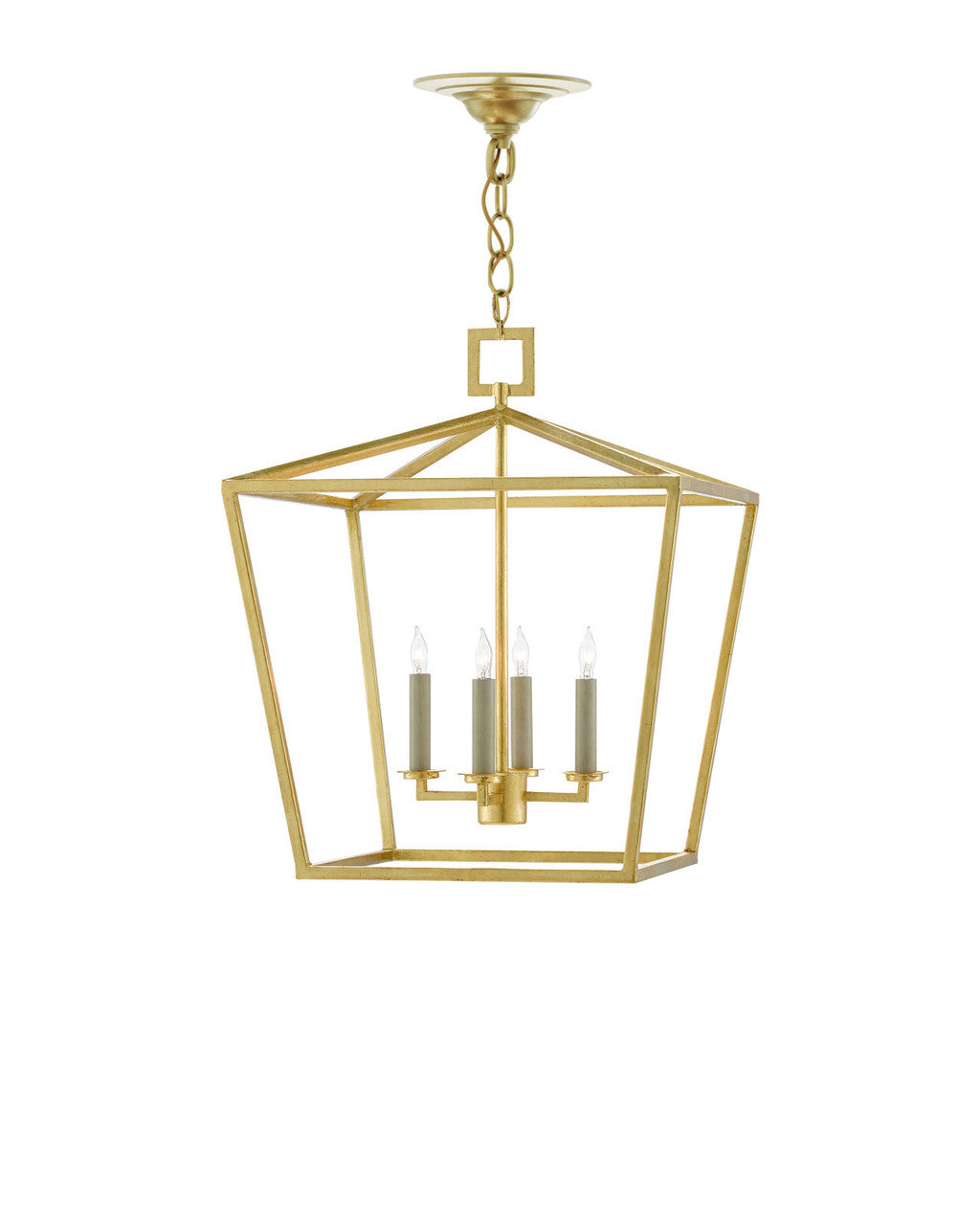 Denison Medium Lantern - Gold