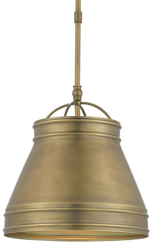 Lumley Brass Pendant Currey and Company 9000-0488