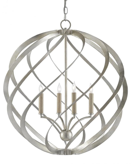 Roussel Silver Orb Chandelier Currey and Company 9000-0507