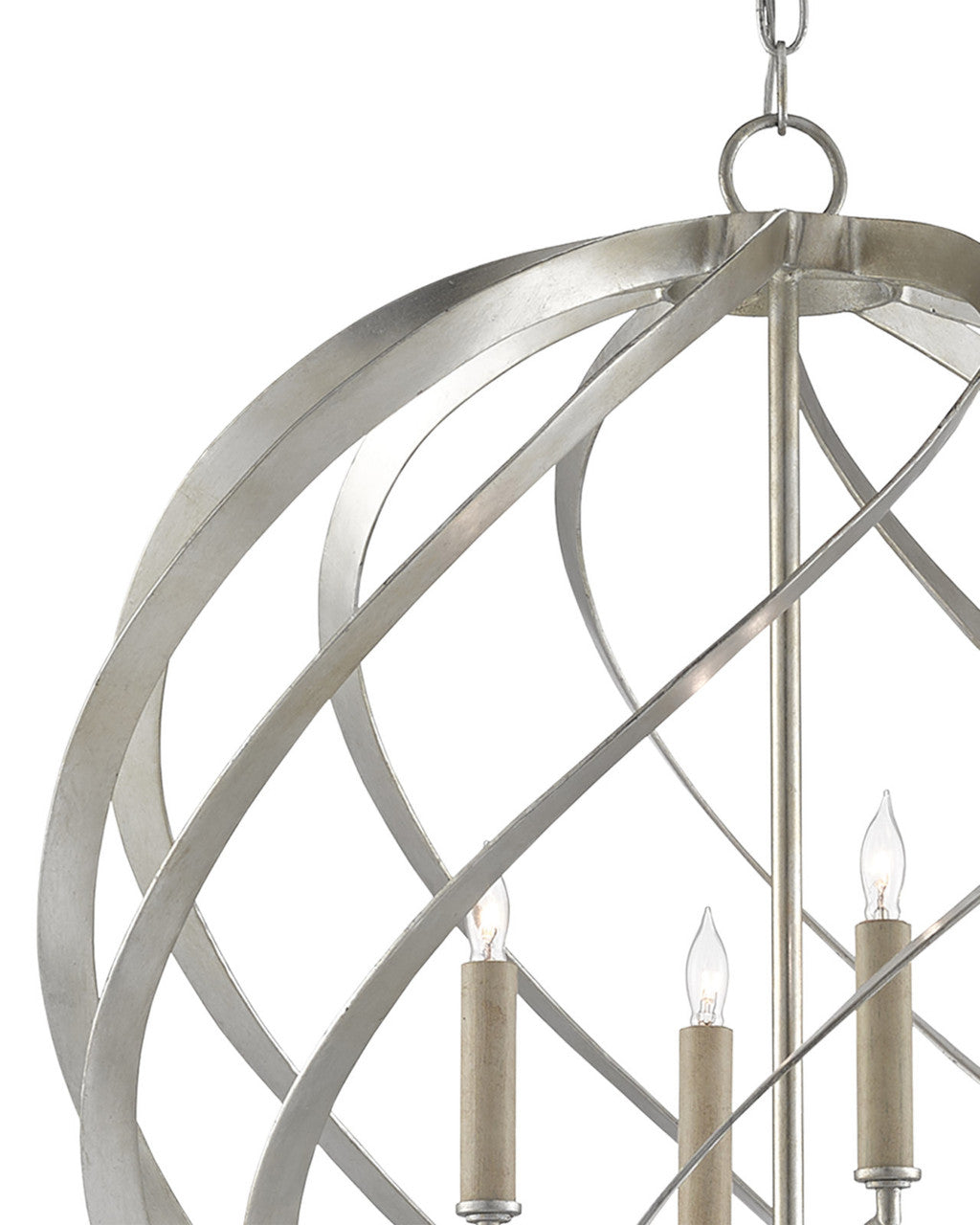 Roussel Silver Orb Chandelier Currey and Company 9000-0507