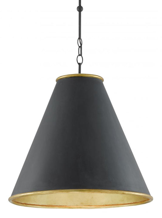 Pierrepont Large Black Pendant Currey and Company 9000-0535