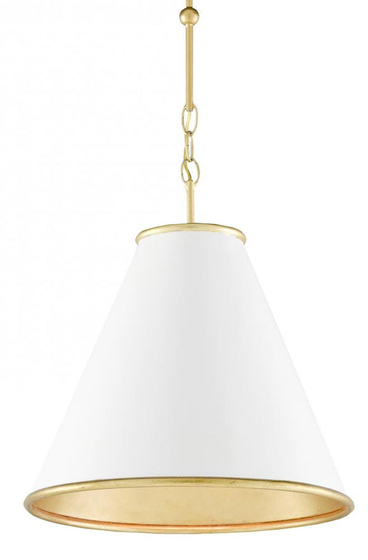 Pierrepont Small White Pendant Currey and Company 9000-0536