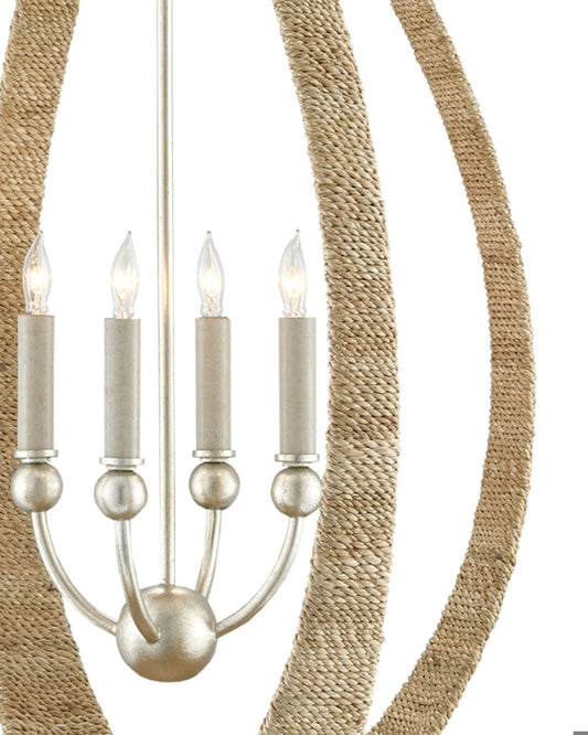 Menorca Medium Chandelier, Currey and Company (9000-0753 VHWV)