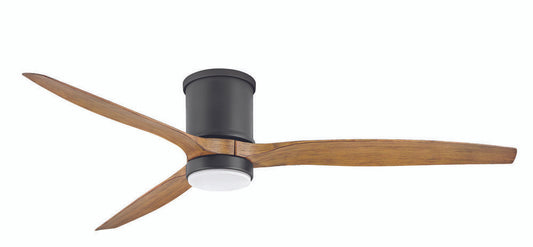 Hinkley Hover Flush Mount Ceiling Fan 3-Blade Matte Black