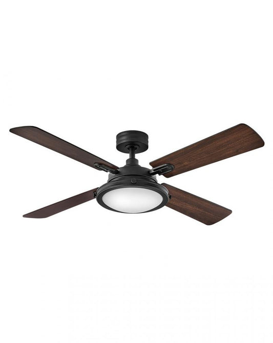 Hinkley Collier Ceiling Fan 4-Blade Black, Matte Black
