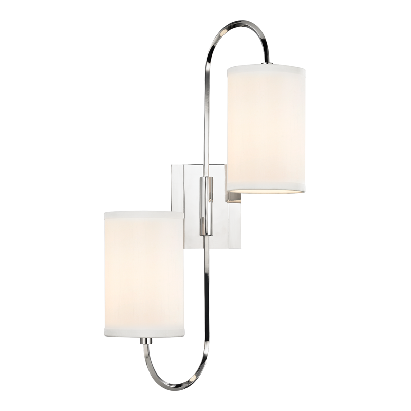 Hudson Valley Junius Wall Sconce Polished Nickel