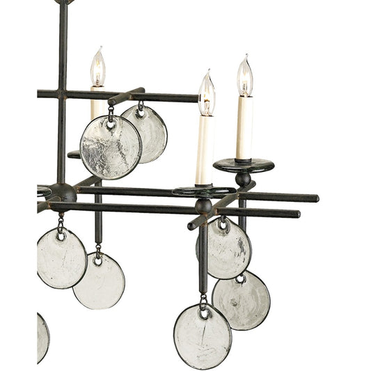 Sethos Black Rectangular Chandelier