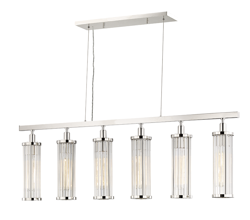 Hudson Valley Marley Linear Chandelier Polished Nickel
