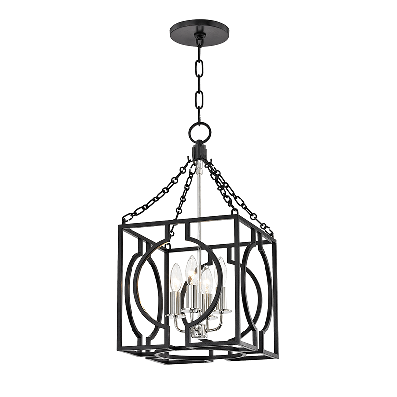 Hudson Valley Octavio Pendant Aged Iron, Polished Combo
