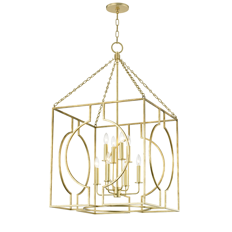 Hudson Valley Octavio Pendant Gold Leaf