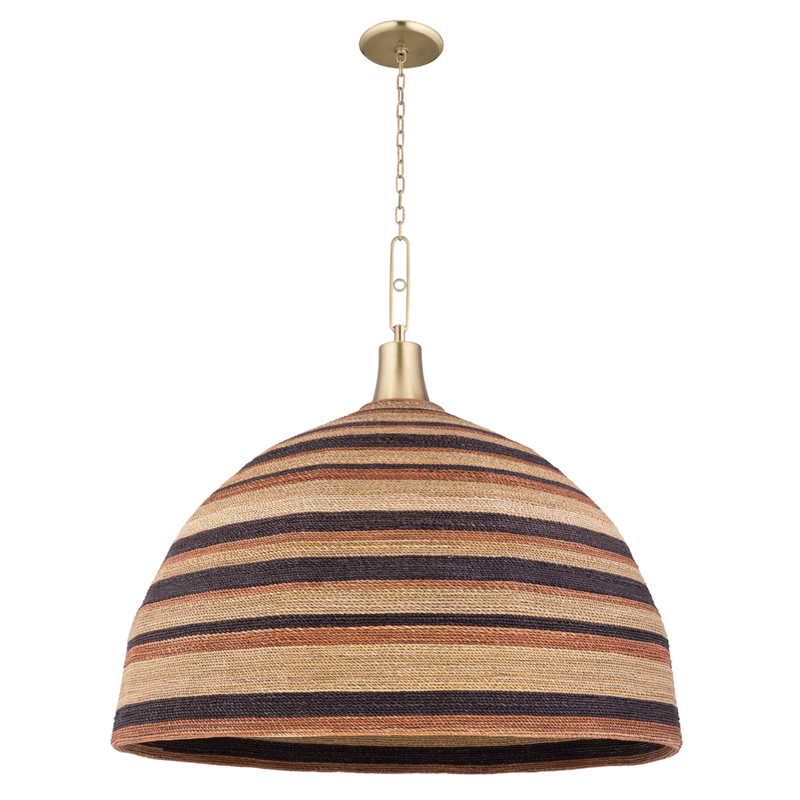 Hudson Valley Lido Beach Pendant Antique Brass