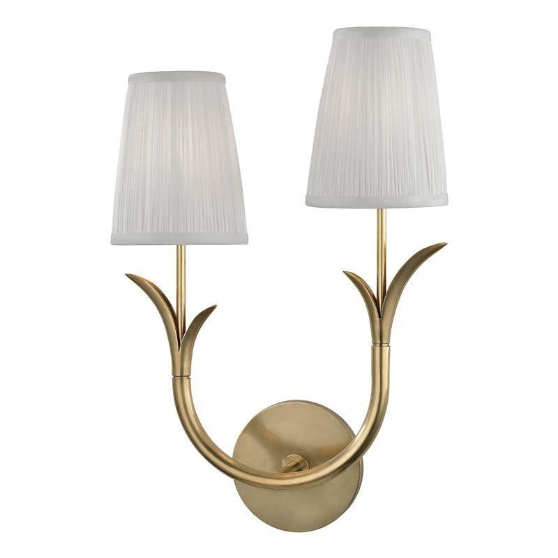 Hudson Valley Deering Left Wall Sconce Antique Brass