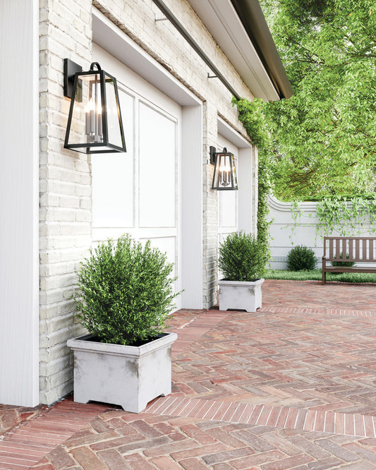 Capital Leighton Outdoor Wall Lantern Black
