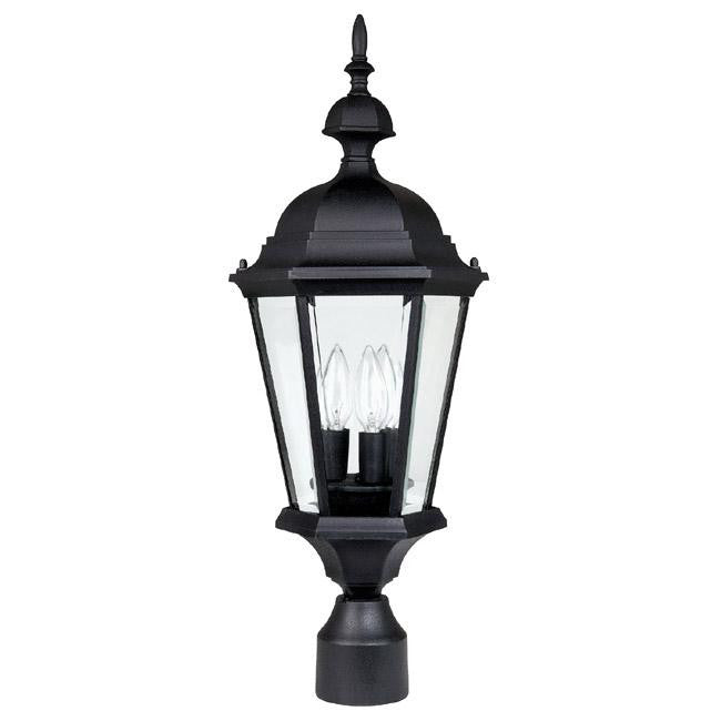 Capital Carriage House Outdoor Post Lantern Black