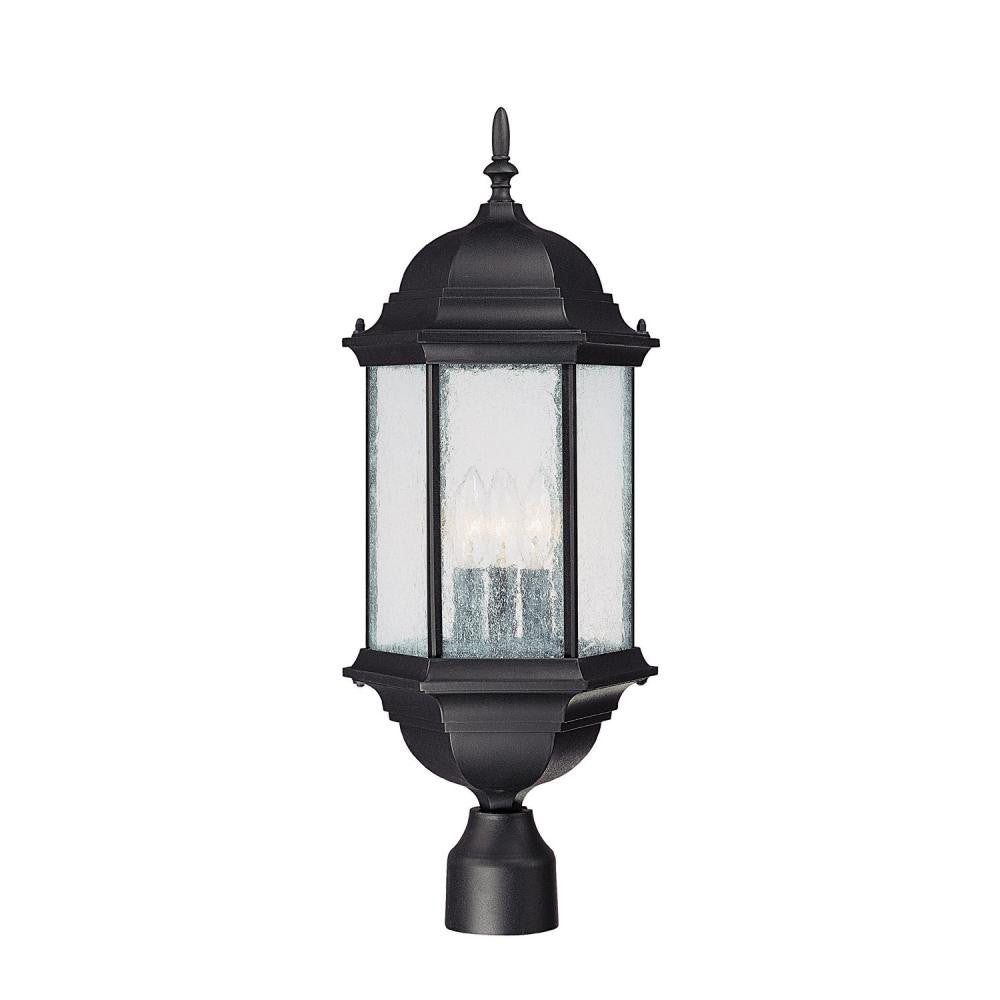 Capital Main Street Outdoor Post Lantern Black