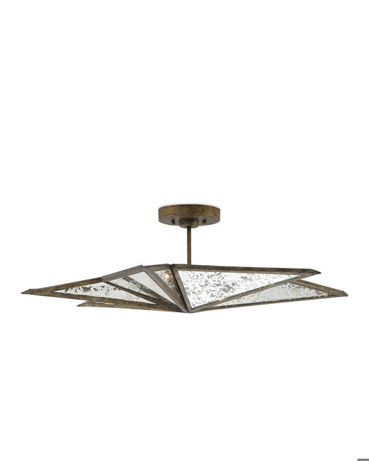 Stargazer Bronze Semi-Flush Mount Currey and Company 9999-0031