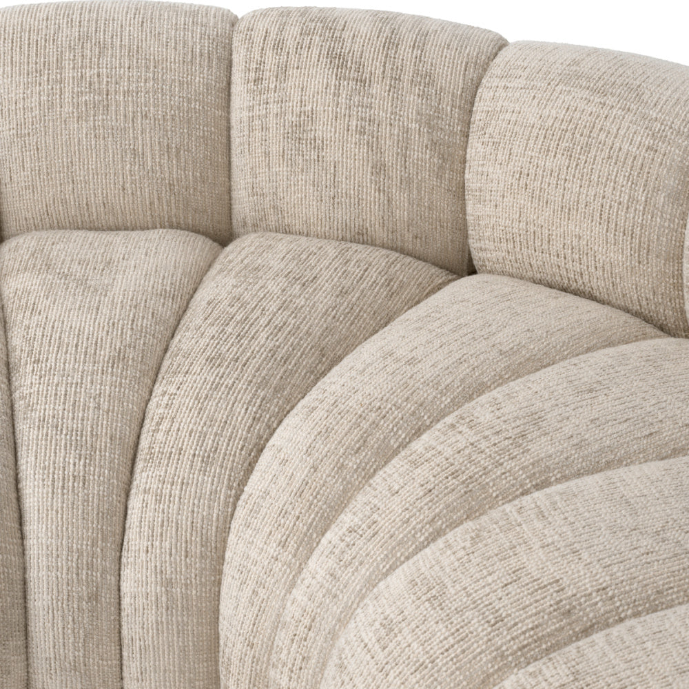 Eichholtz Alison Sofa, Creststone Beige, Black Feet (A119037)
