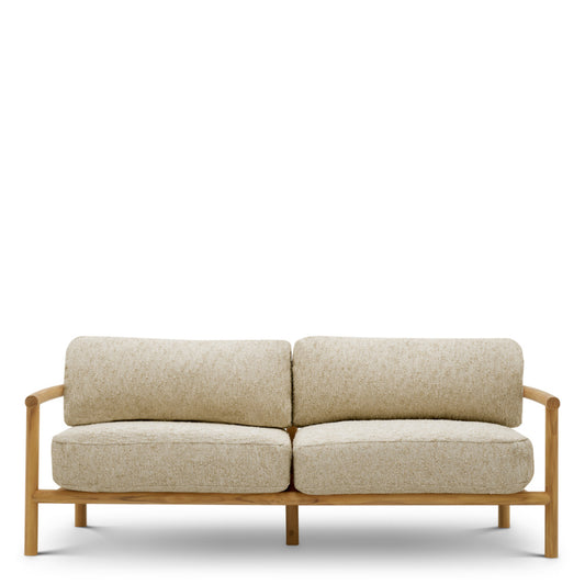 Eichholtz Ombria Outdoor Sofa, Natural Teak, Arden Natural (A120256)