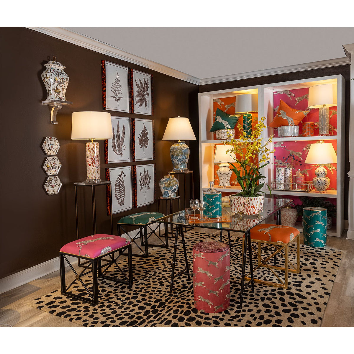 Port 68 Leaping Cheetah Garden Stool view 3