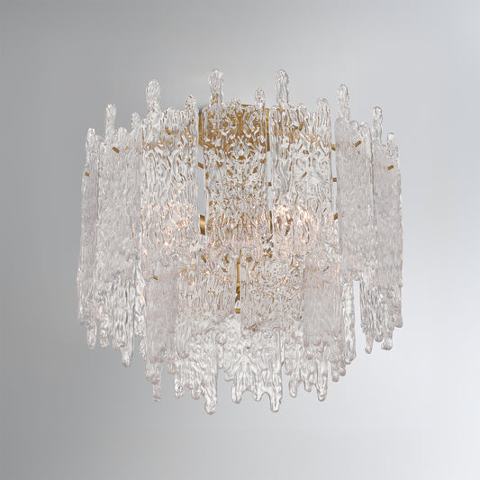 Libby Langdon Ackerly 3 Light Aged Brass Semi Flush Mount