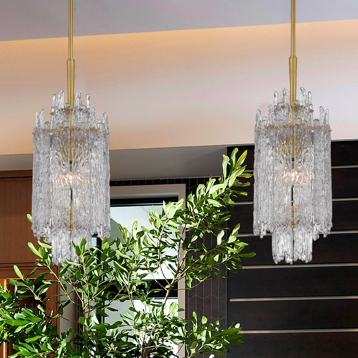 Libby Langdon Ackerly 1-Light Aged Brass Pendant