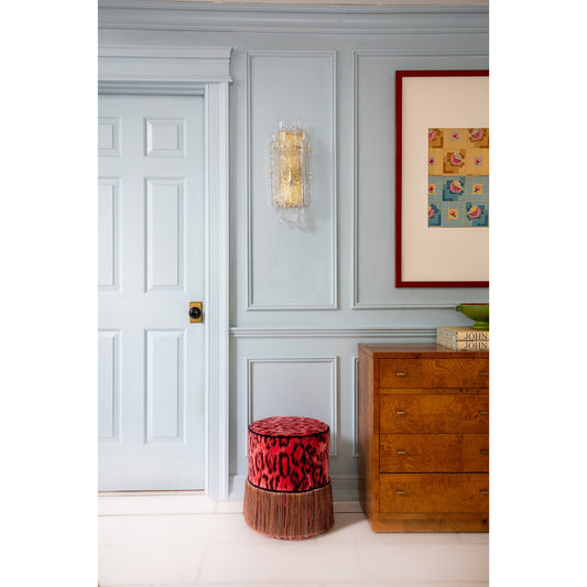 Libby Langdon Ackerly 3 Light Aged Brass Sconce