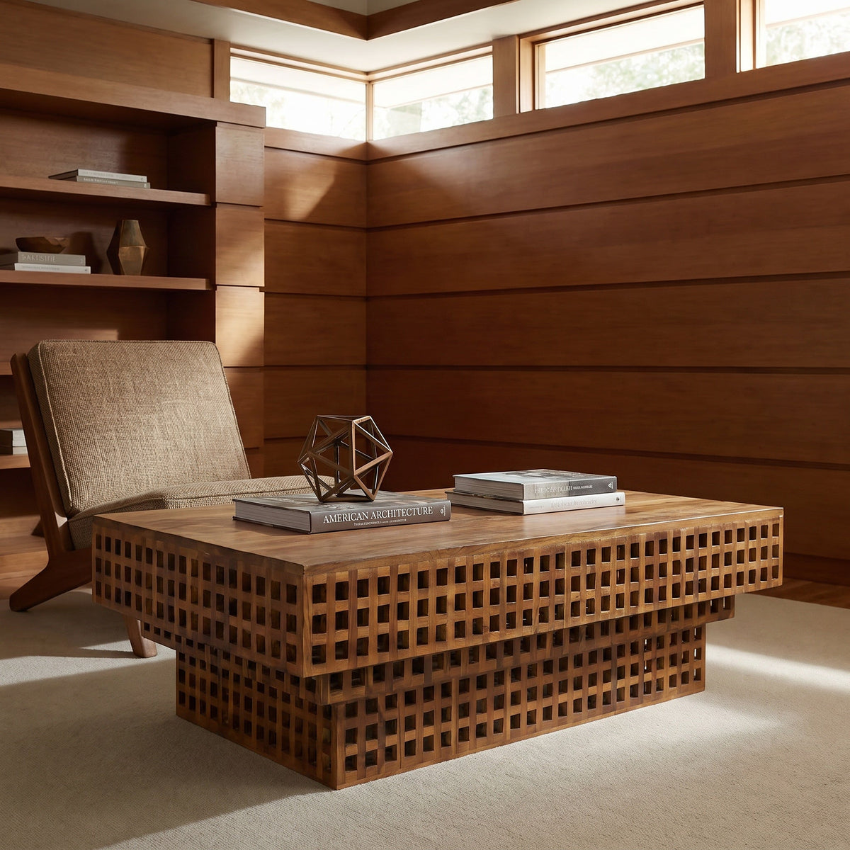 Noir Flynn Coffee Table styled in an interior setting