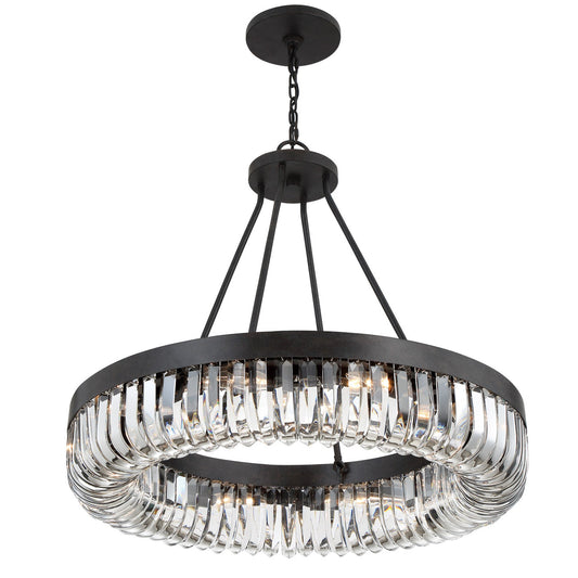 Alister 10 Light Charcoal Bronze Chandelier