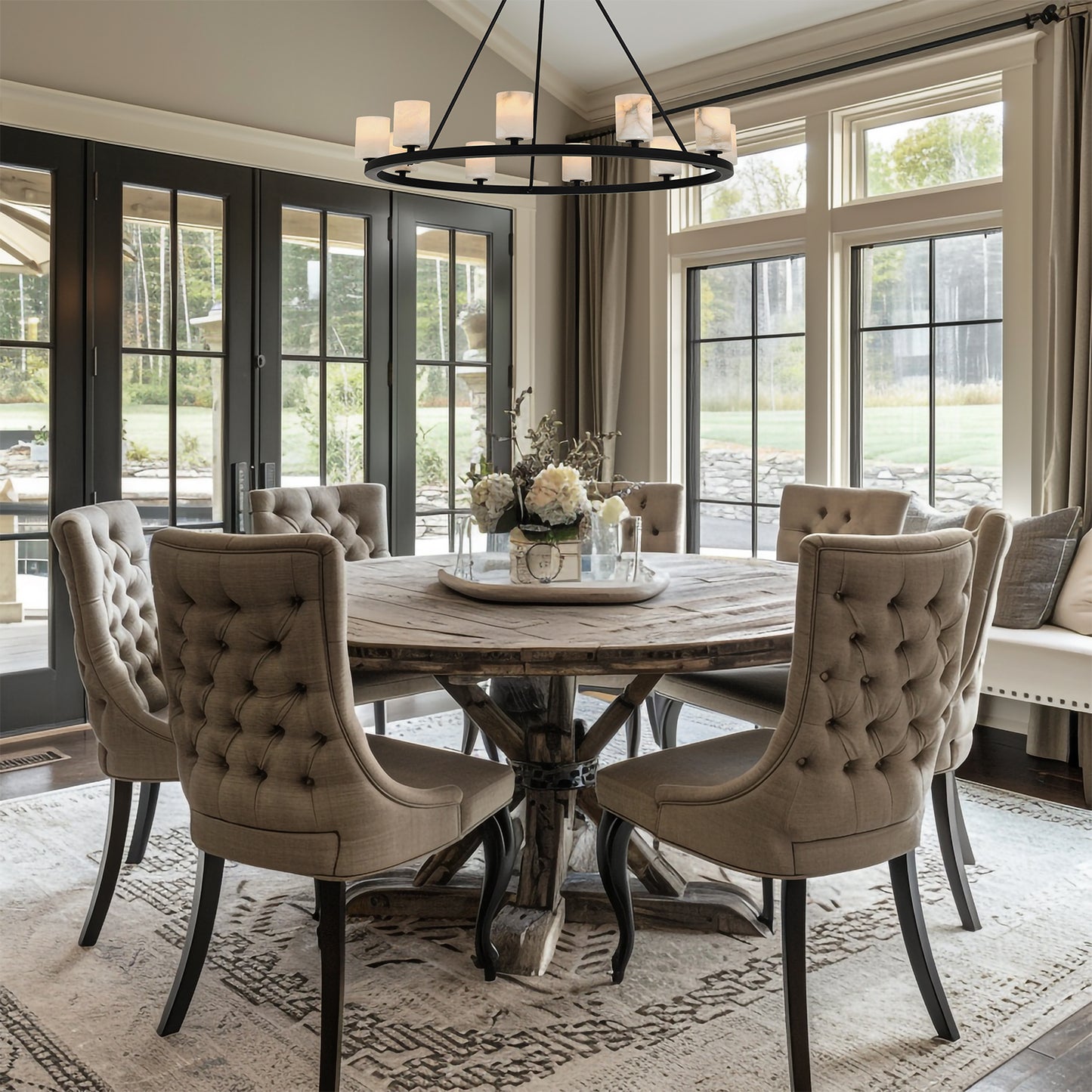 Aragon 10 Light Soft Brass Chandelier
