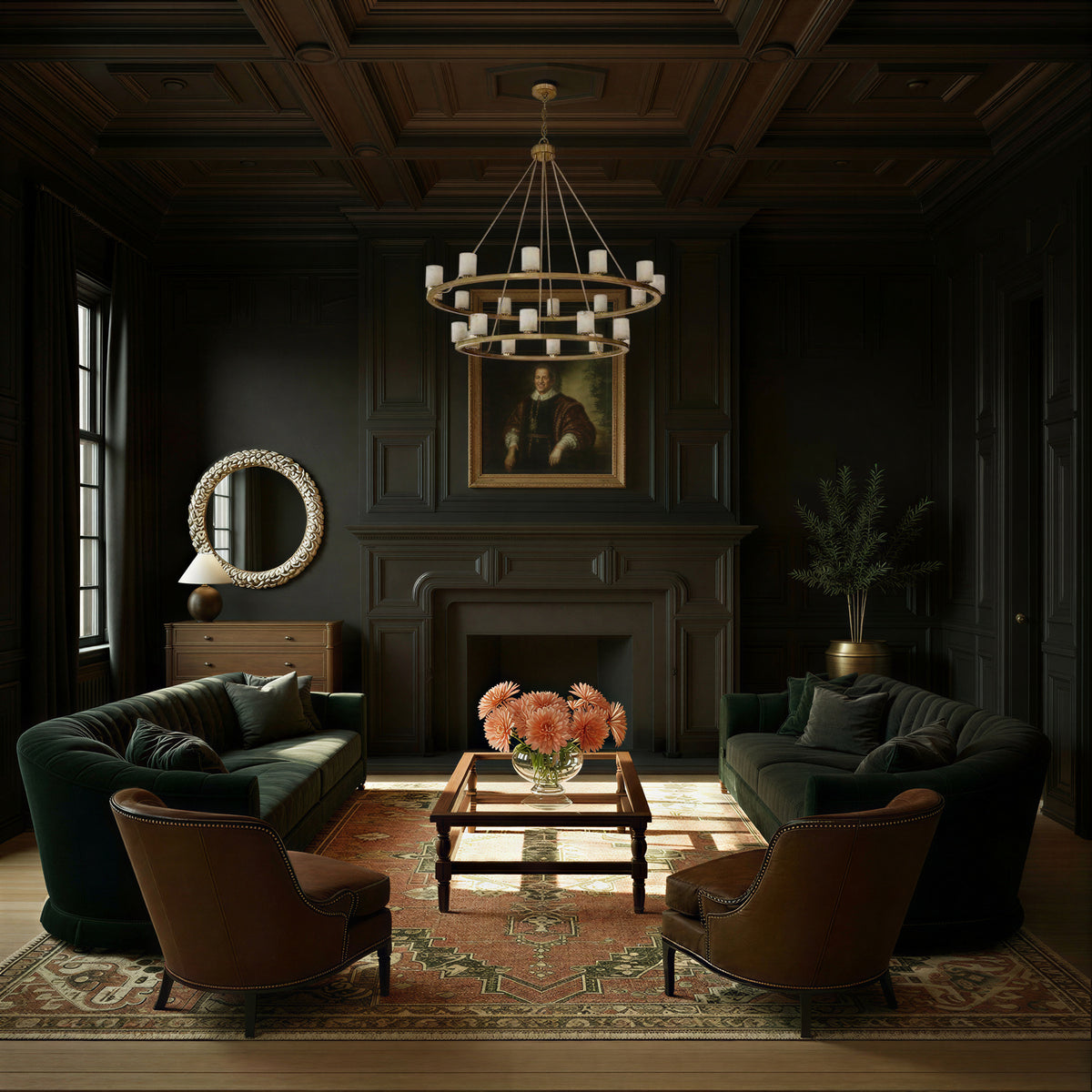 Crystorama Aragon 22-Light Chandelier Soft Brass Stone - lifestyle