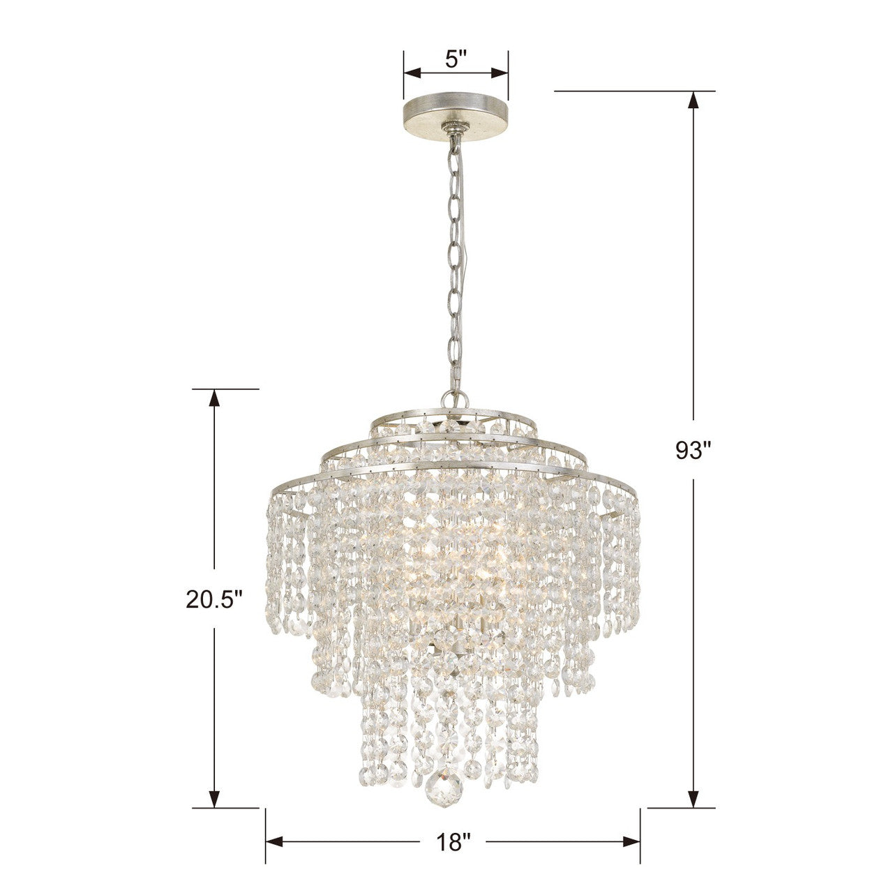 Arielle 4 Light Dark Bronze Chandelier