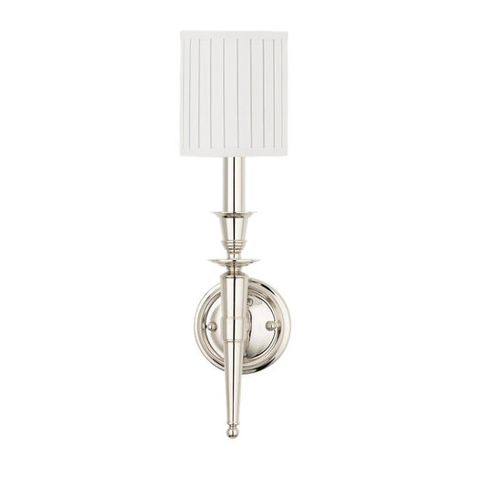 Hudson Valley Abington Wall Sconce Polished Nickel