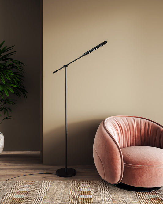 Alora Lighting Astrid LED Floor Lamp Vintage Brass