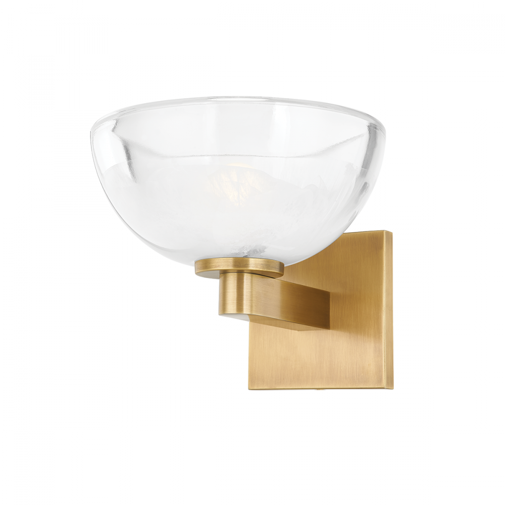 Troy Valen Wall Sconce Patina Brass