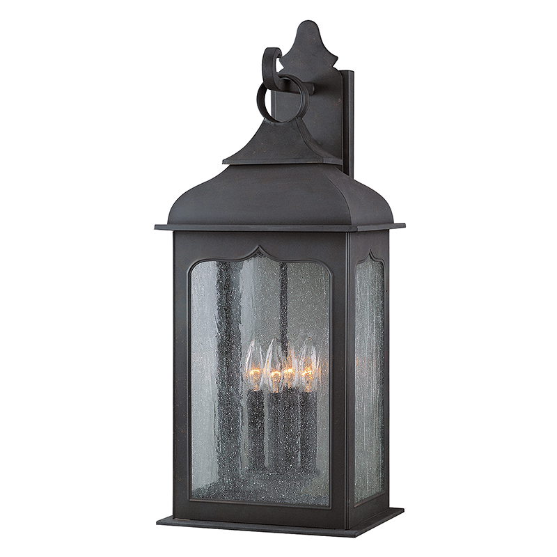 Troy Henry Street Outdoor Wall Sconce Textured Bronze