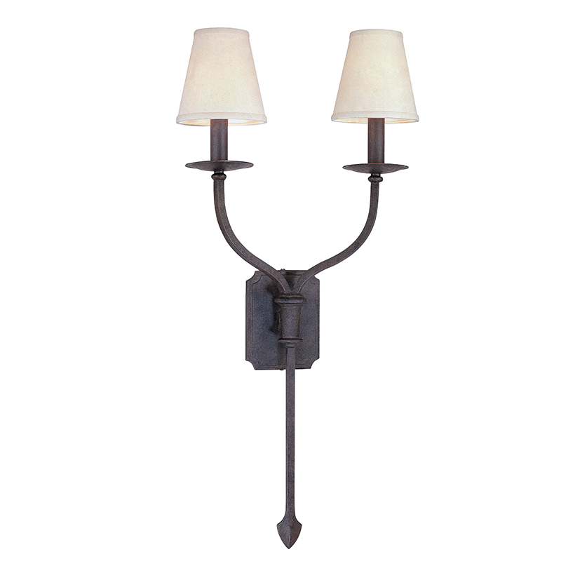 Troy La Brea Wall Sconce Textured Iron