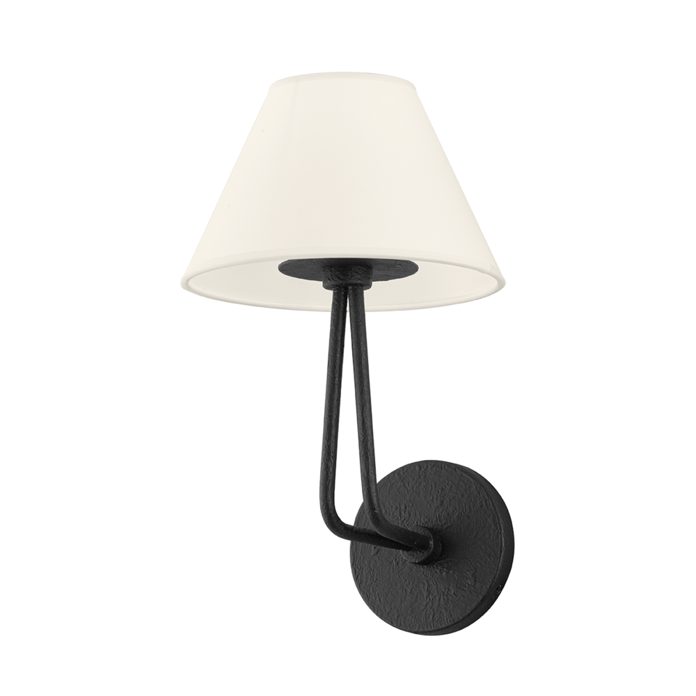 Troy Ozias Wall Sconce Black Iron