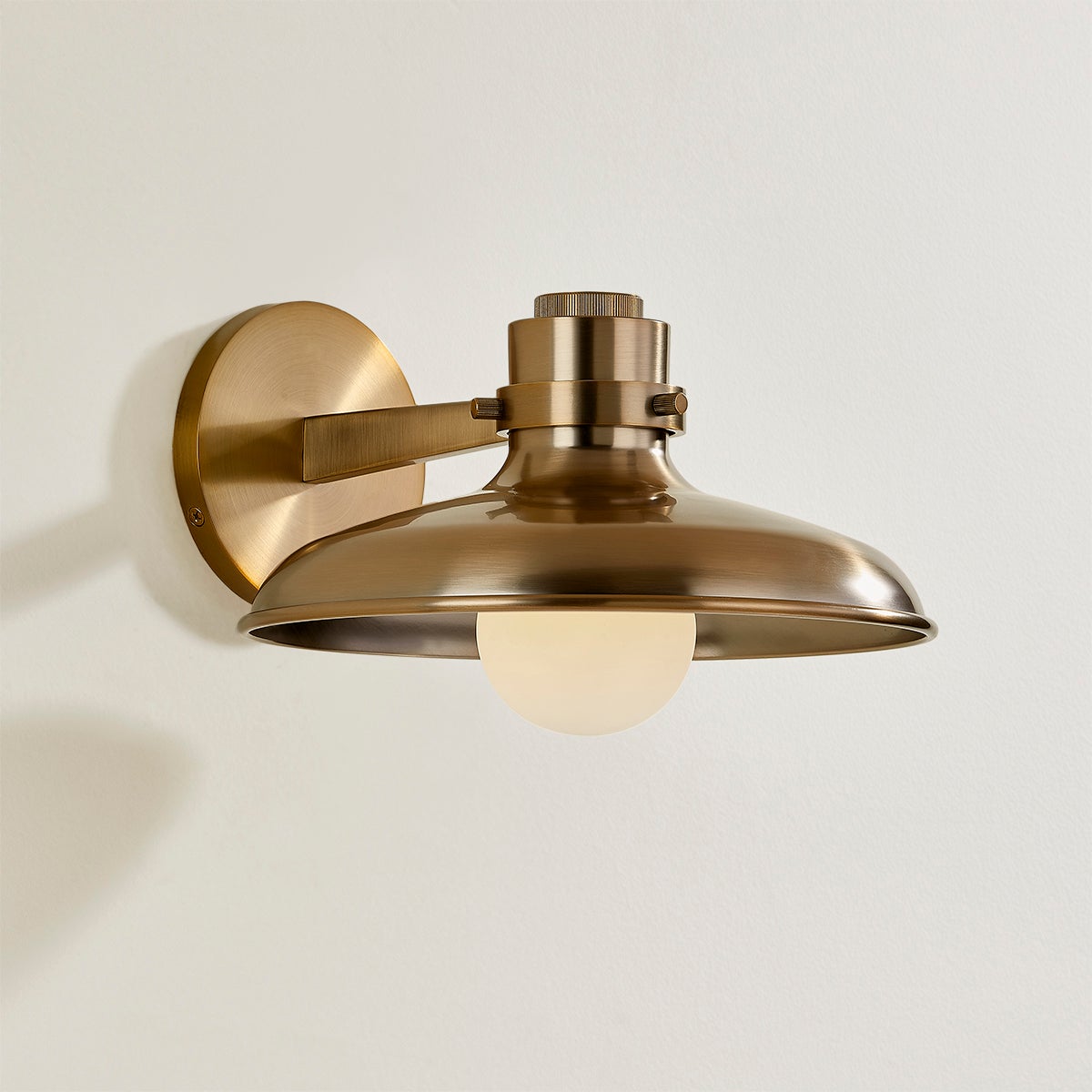 Troy Rainhill Wall Sconce Patina Brass Detail 2