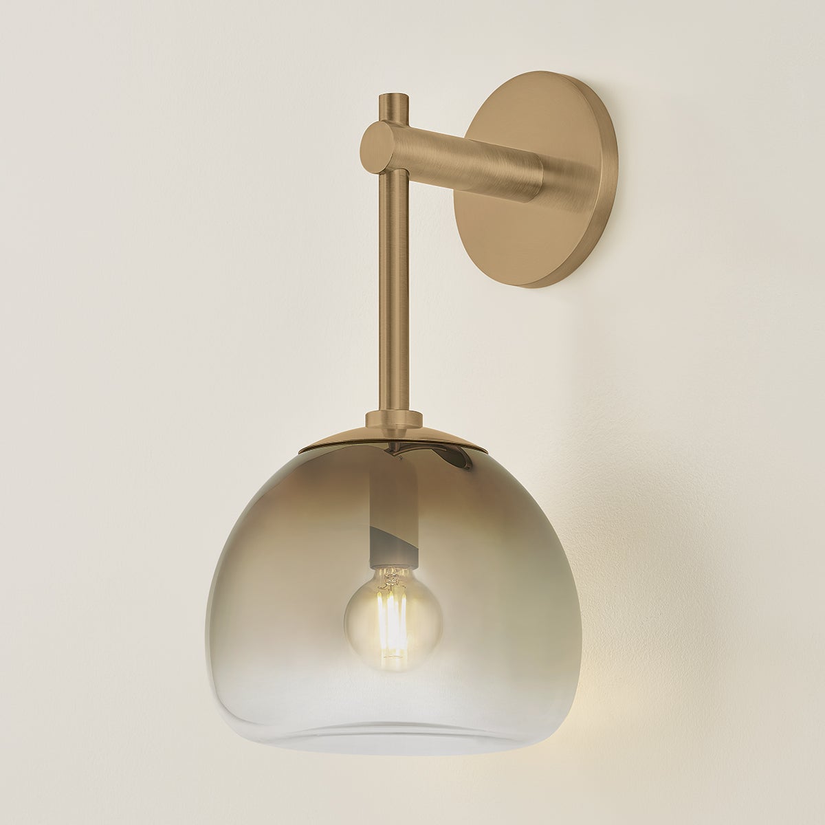 Troy August Wall Sconce Patina Brass Detail 4