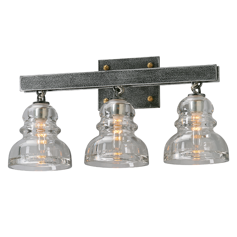 Troy Menlo Park Vanity Light Old Silver