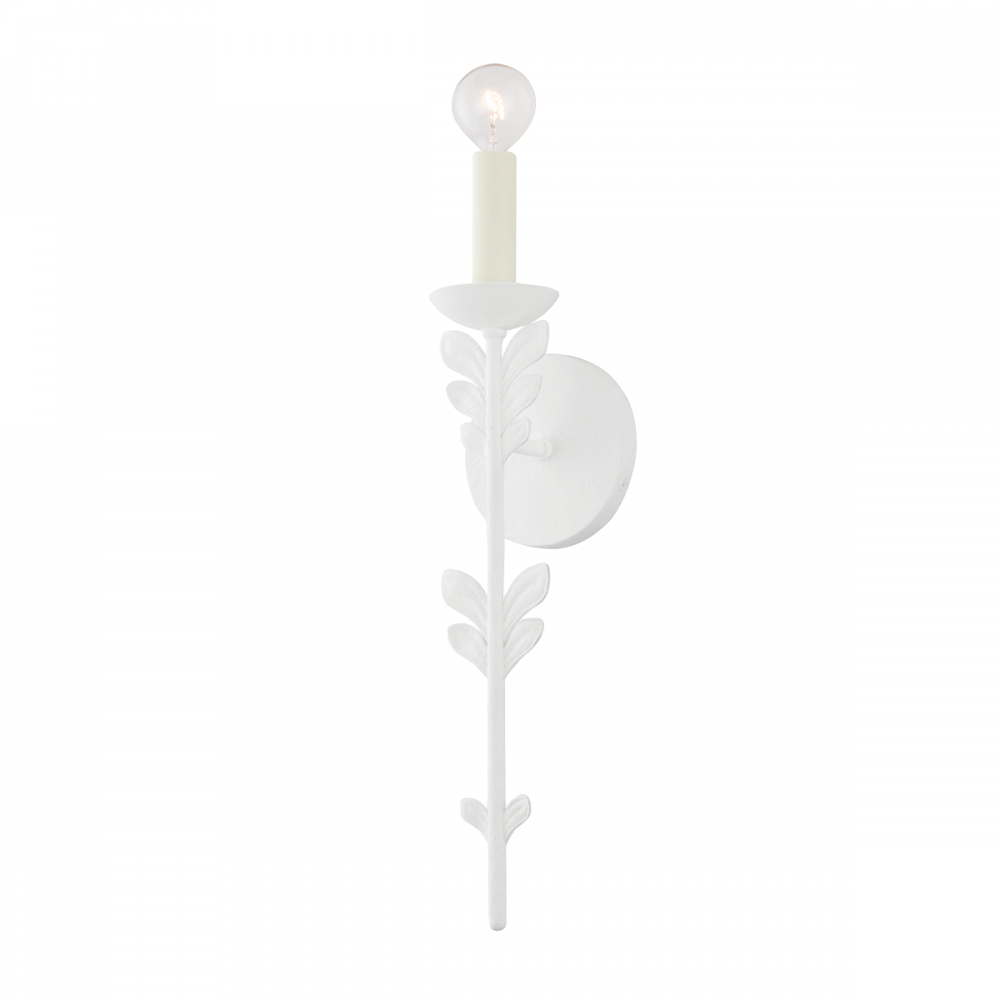 Troy Florian Wall Sconce Gesso White