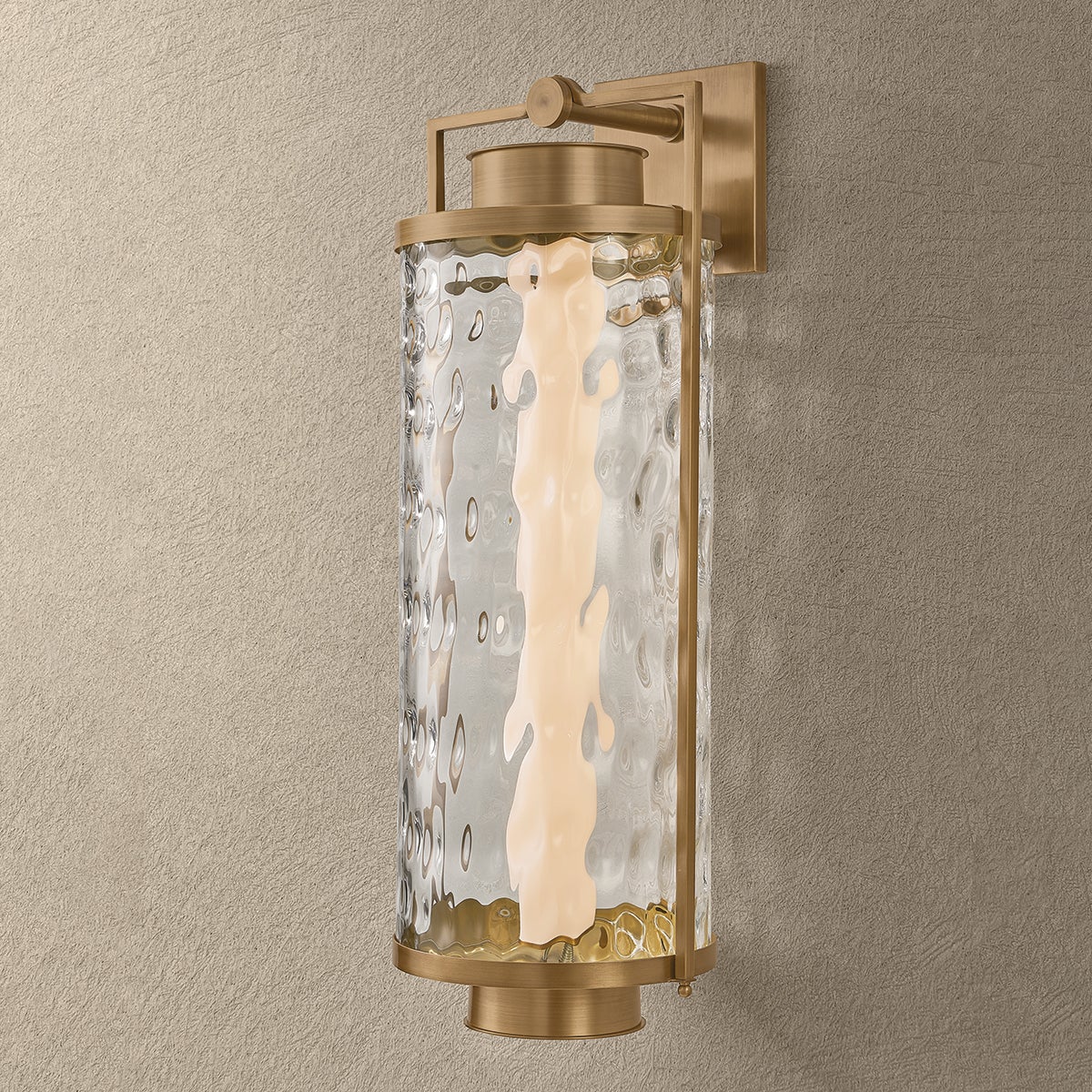Troy Haddock Outdoor Wall Sconce Patina Brass Detail 2