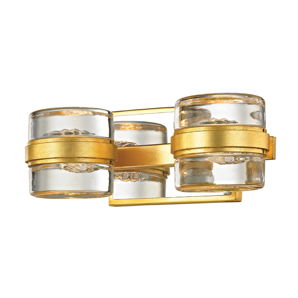 Troy Splash Vanity Light Gold Leaf