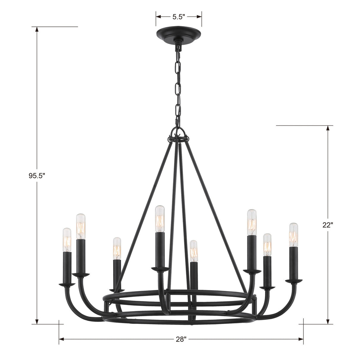 Bailey 8-Light Chandelier